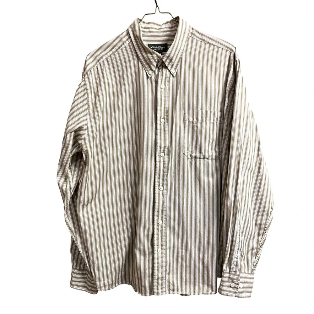 Eddie Bauer | Shirts | Eddie Bauer Shirt Mens Xl Beige Striped Relaxed Fit Button Down Long Sleeve | Poshmark Eddie Bauer | Shirts | Eddie Bauer Shirt Mens Xl Beige Striped Relaxed Fit Button Down Long Sleeve | Poshmark
